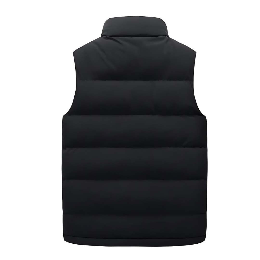 Quentin | Men's Winter Puffer Vest - Layered Style, Dark Blue