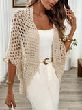 Violet | Women Open Drape Cardigan - Winter Knit Wool