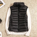 Rose | Lightweight Zip Front Puffer Vest - Pink