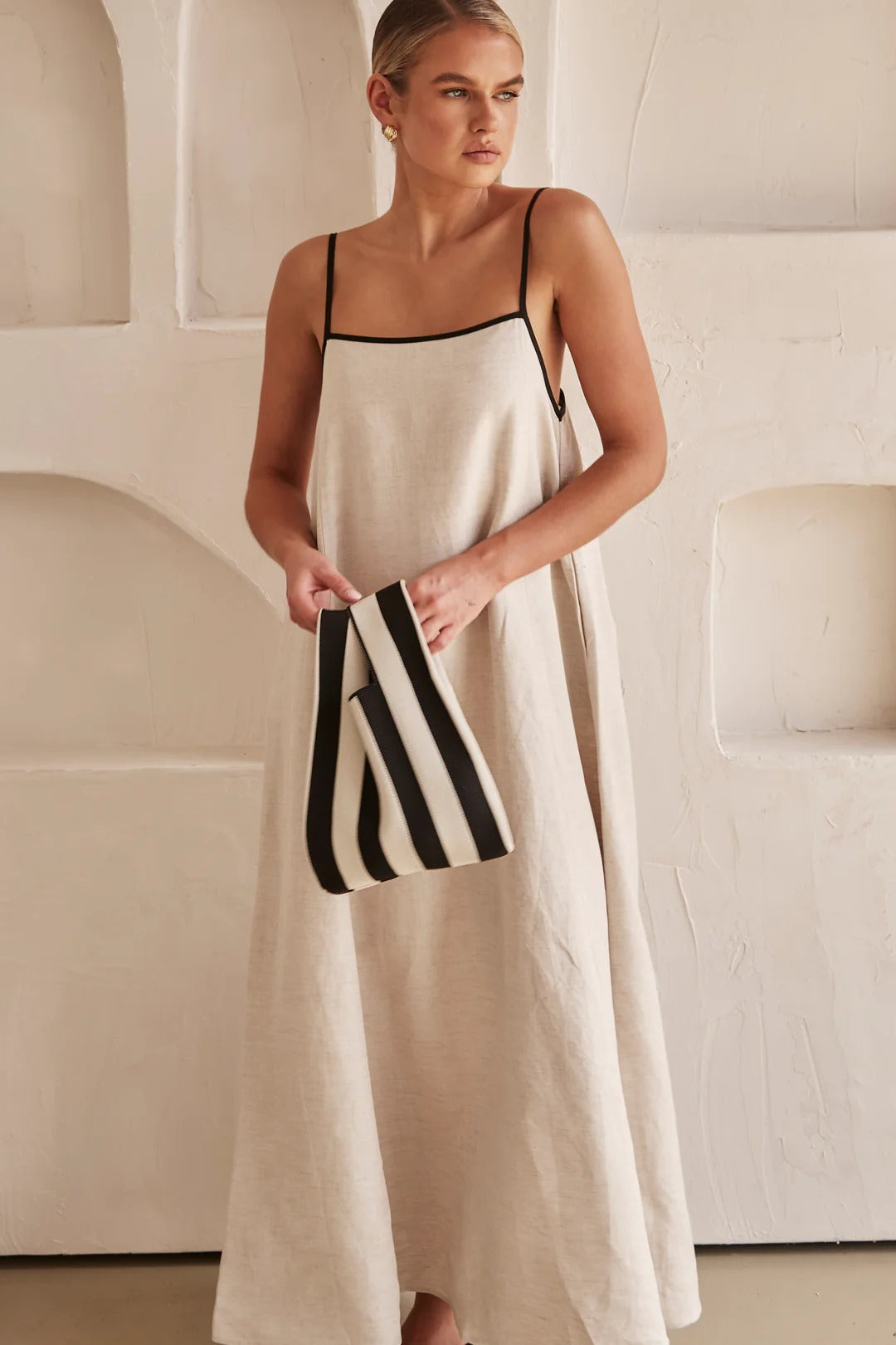 Elena | Maxi Dress Spaghetti Straps - Wedding Guest - Blue