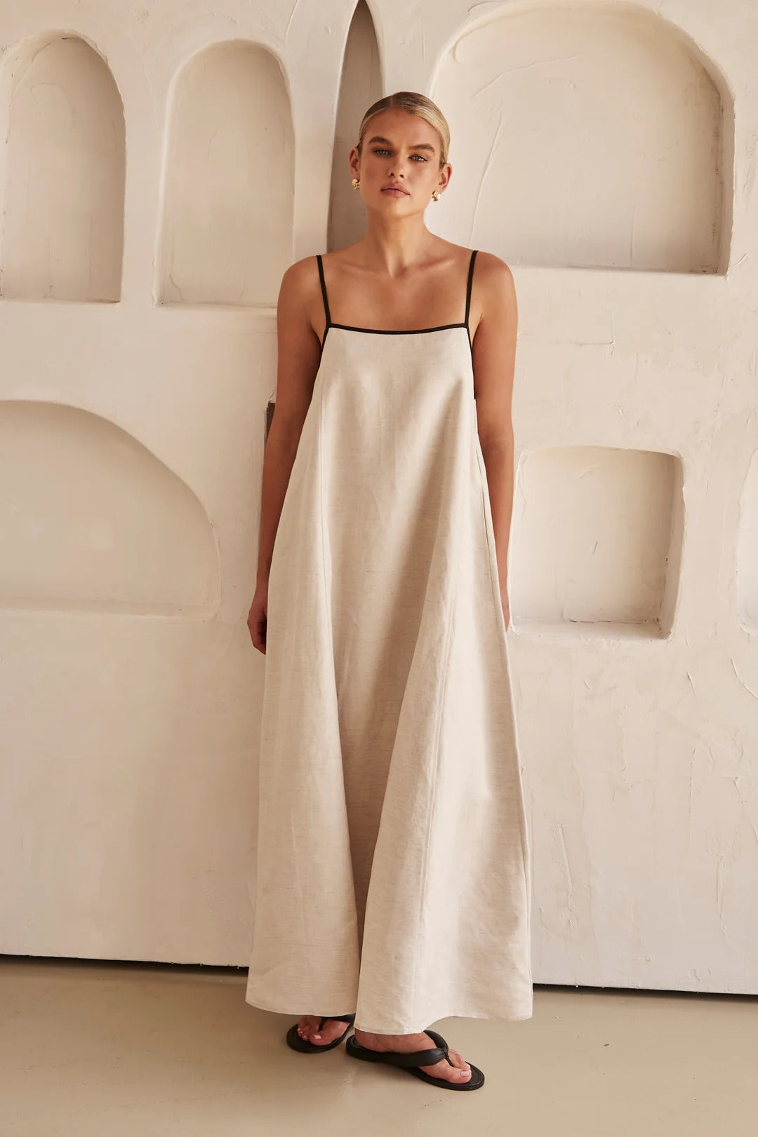 Elena | Maxi Dress Spaghetti Straps - Wedding Guest - Blue
