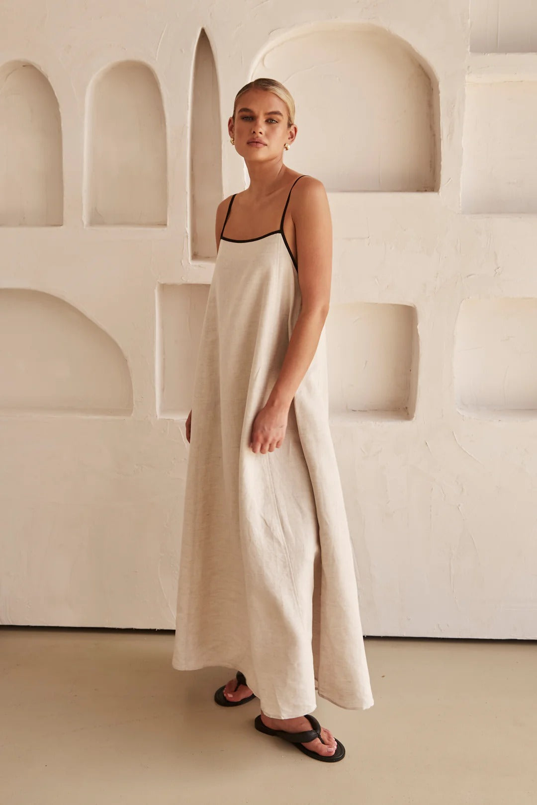 Elena | Maxi Dress Spaghetti Straps - Wedding Guest - Blue