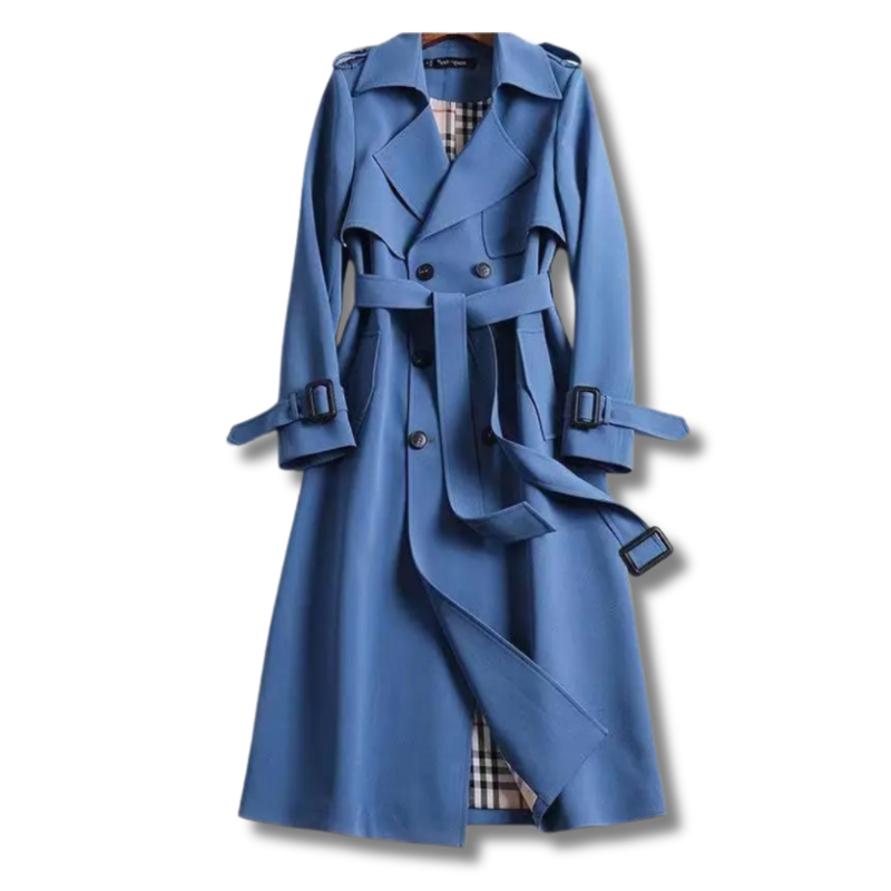 Amira | Classic Trench Coat with Belt - Winter - Beige