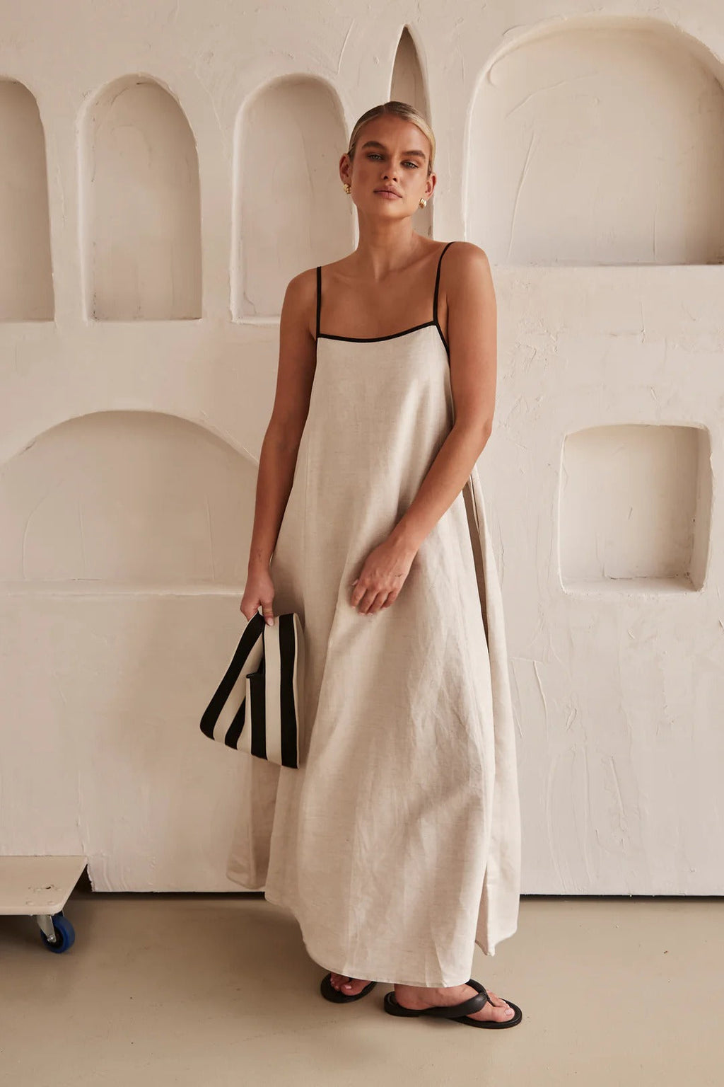 Elena | Maxi Dress Spaghetti Straps - Wedding Guest - Blue