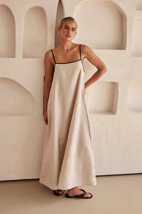 Elena | Maxi Dress Spaghetti Straps - Wedding Guest - Blue