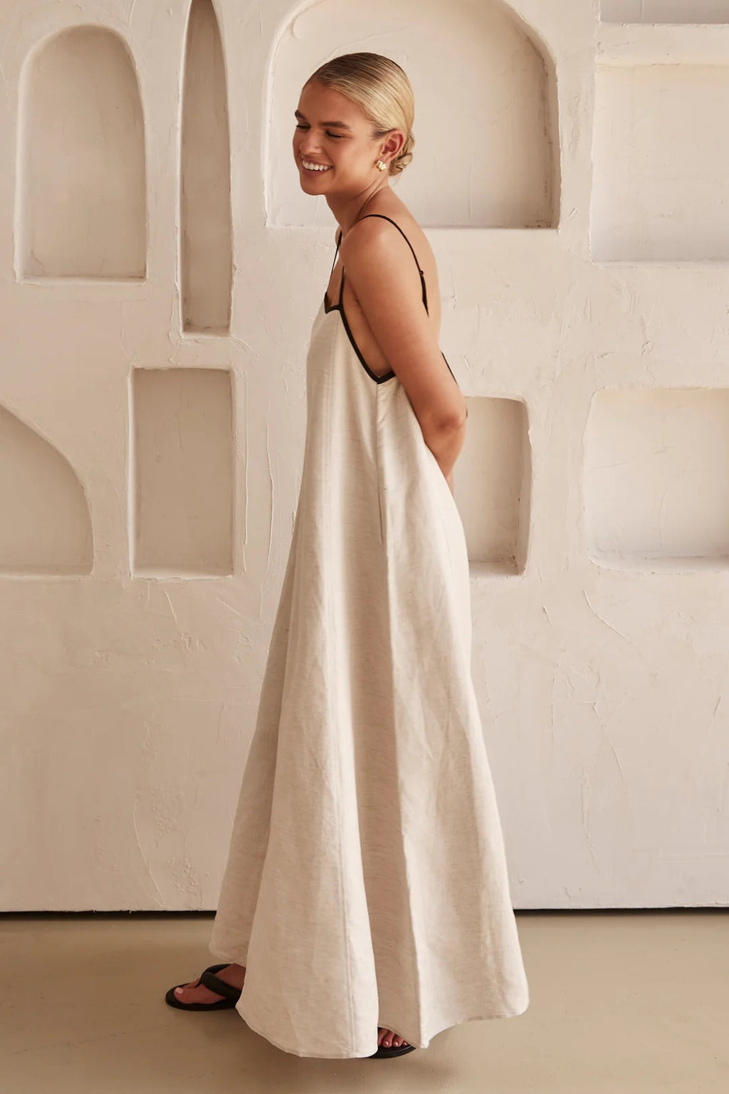Elena | Maxi Dress Spaghetti Straps - Wedding Guest - Blue
