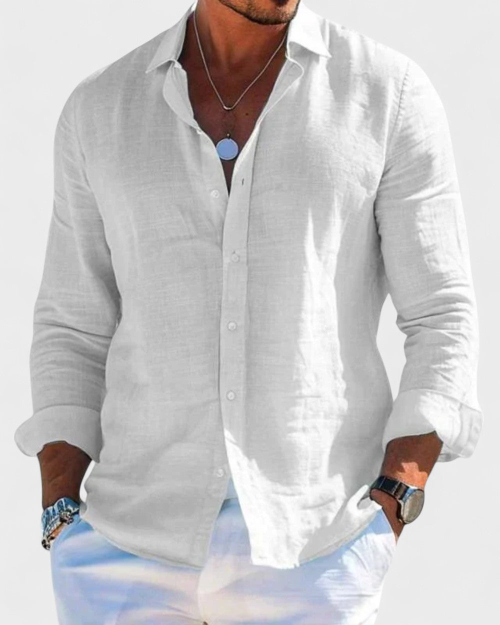Morgan | Elegant Linen Shirt - Refined