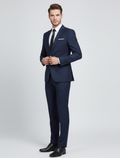 Tristan | Slim Fit Suit - Navy Wool