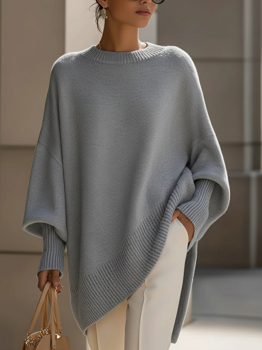 Mandy | Oversized Poncho - Elegant Knit