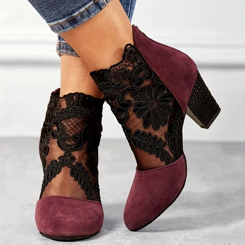 Charlotte | Women's Heels - White Leather