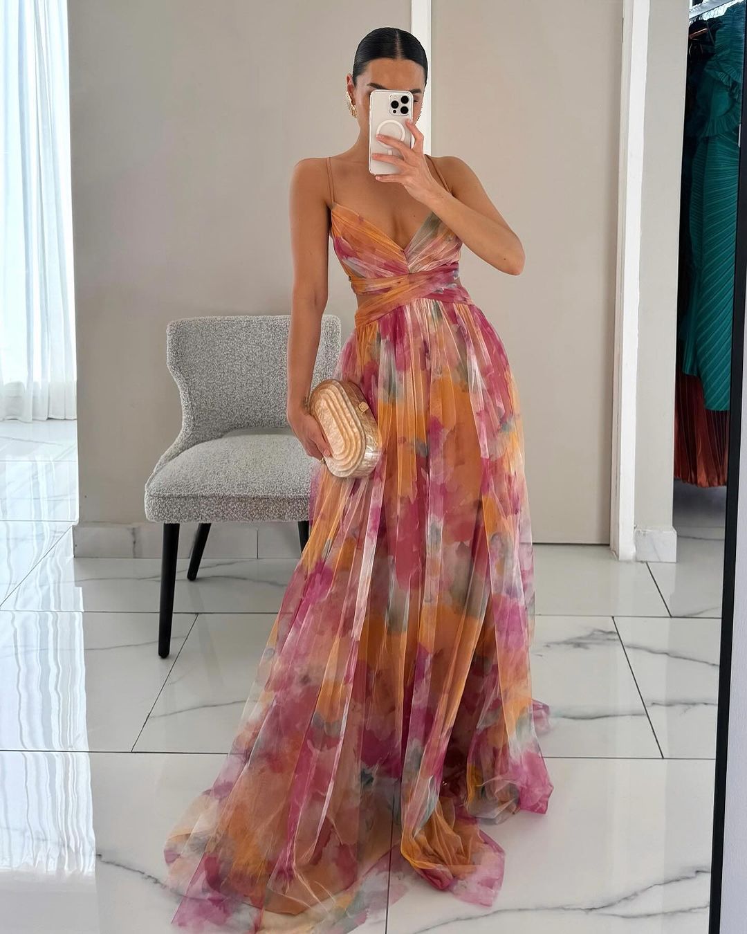 Hailey | Women's Summer Spaghetti Backless Maxi Dress - Blue Cotton