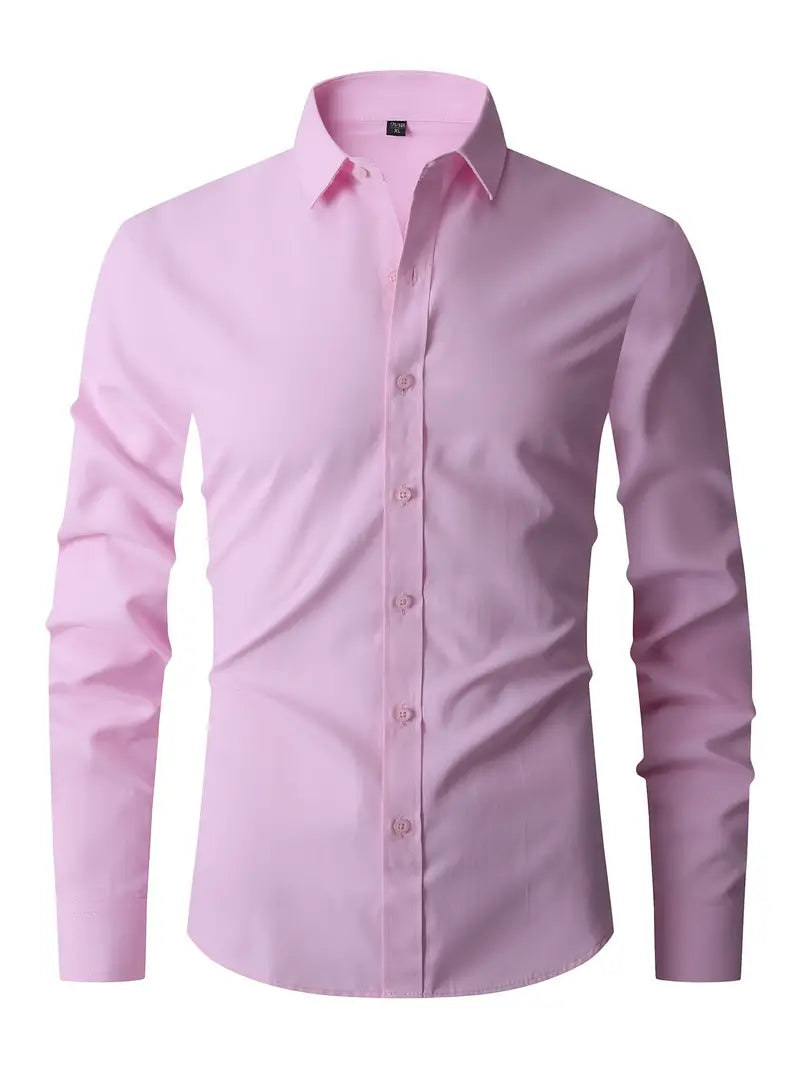 Oliver | Slim Fit Shirt - Blue Cotton