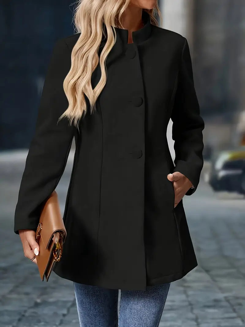 Ashley | Women’s Long Button-Up Autumn Coat
