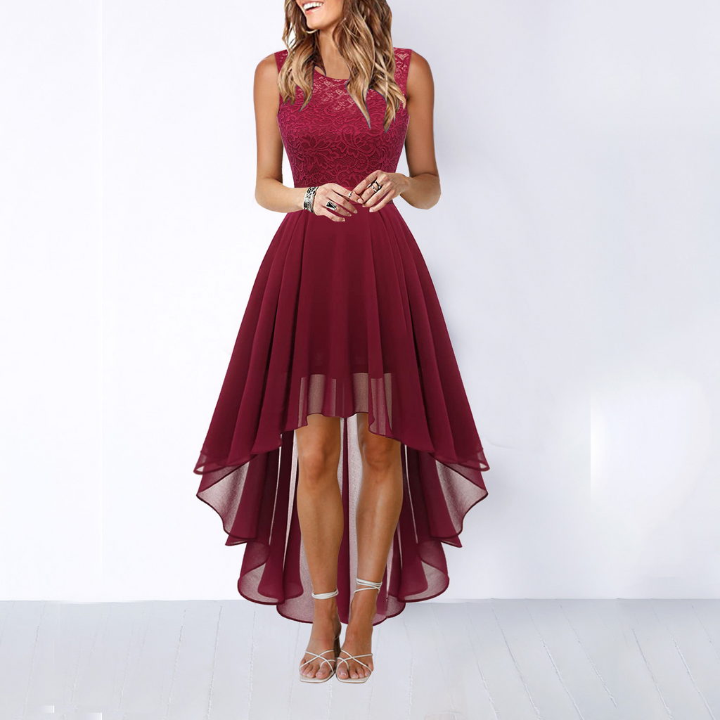 Gabriella | High Low Dress - Blush Pink Cotton Blend