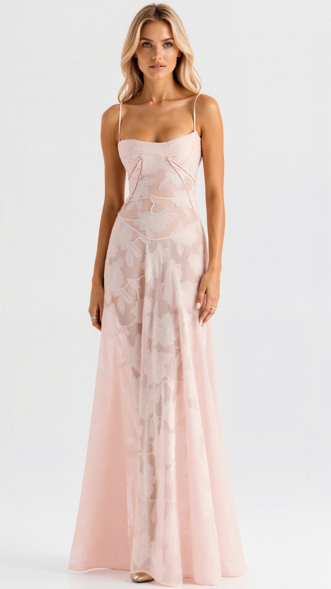 Claire | Slip Maxi Dress - Floral Print Cotton