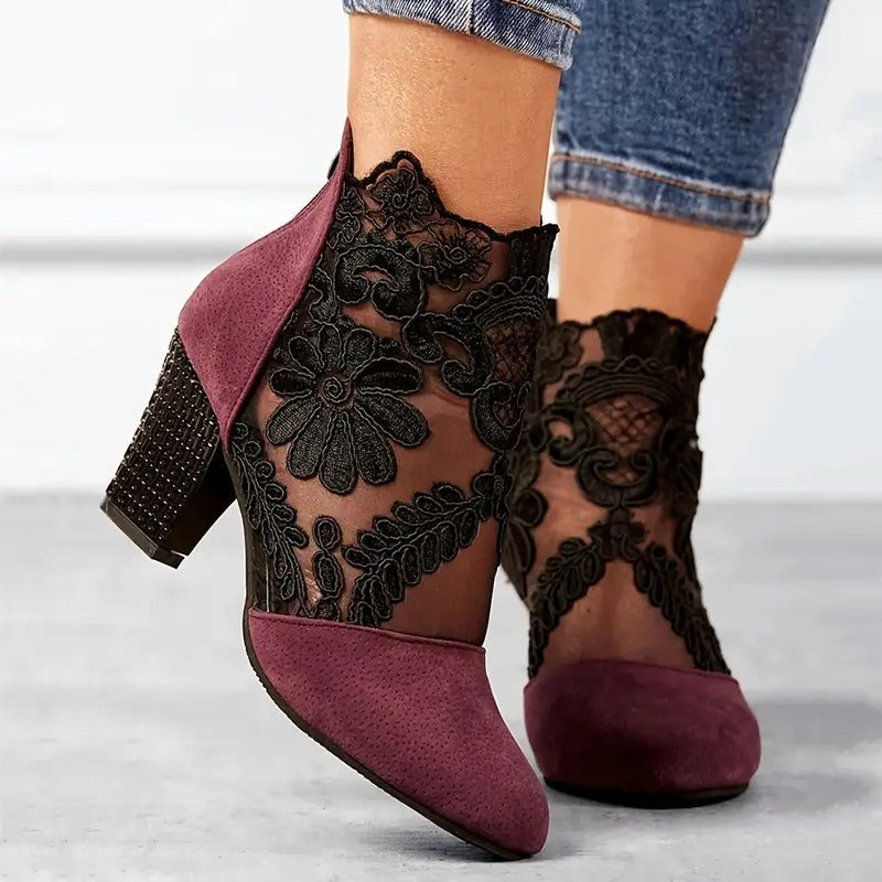 Charlotte | Women's Heels - White Leather