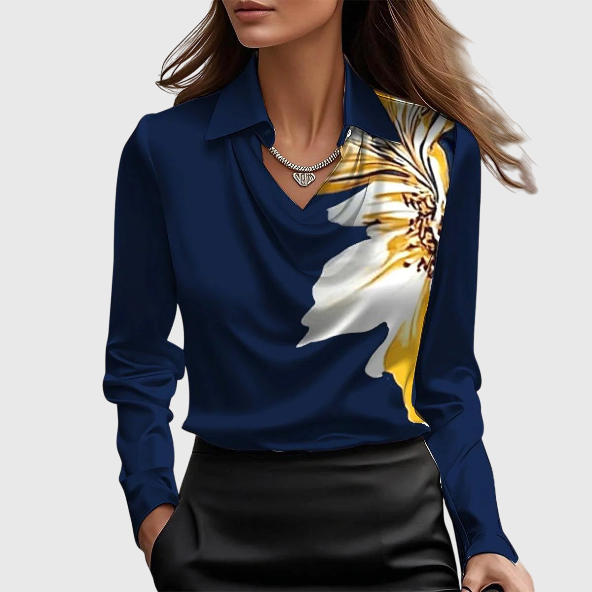 Brooklyn | Elegant Blouse - Silk - White