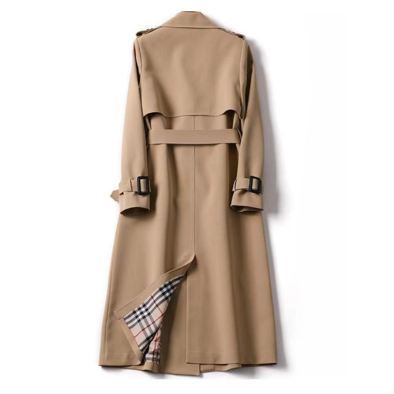Amira | Classic Trench Coat with Belt - Winter - Beige