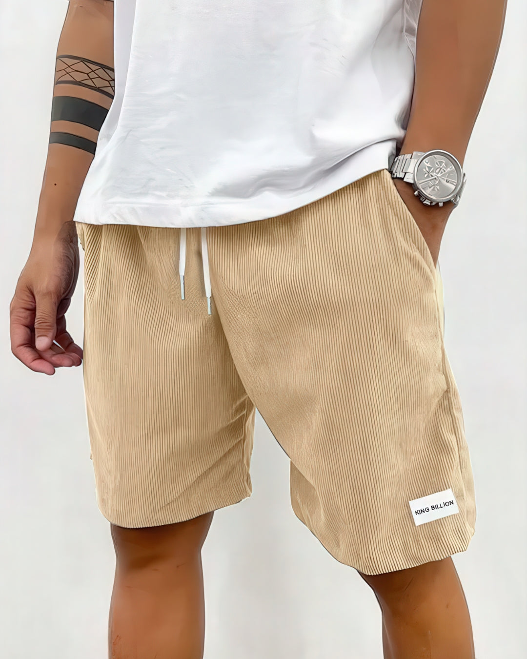 Kasper | Casual Shorts Loose Fit - Beige