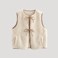 Alyssa | Women's Cozy Tie-Front Vest - Spring Green