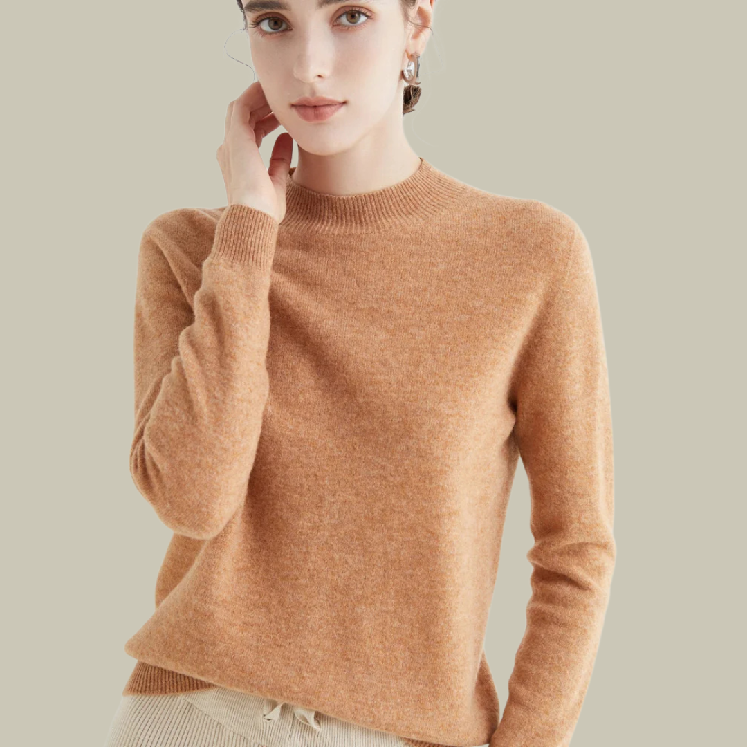 Paige | Women’s Classic Wool Blend Mock Neck Sweater