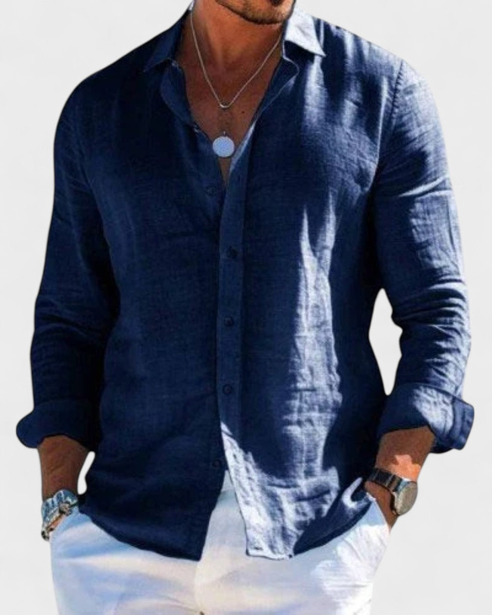 Morgan | Elegant Linen Shirt - Refined
