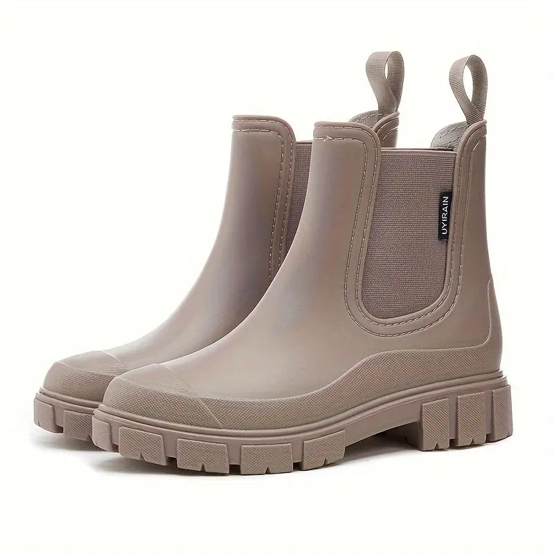 Maria | Waterproof Slip-On Chelsea Boots - Black