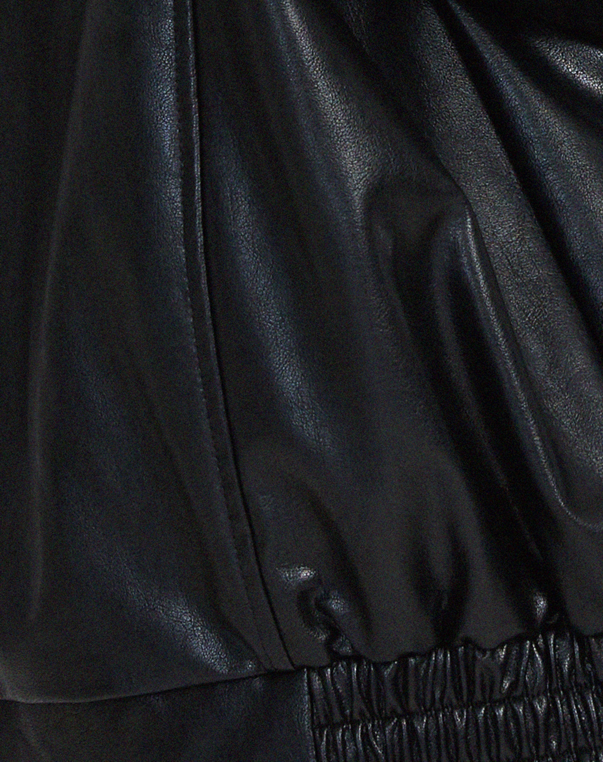 Sophia | Oversized Jacket - Black Faux Leather