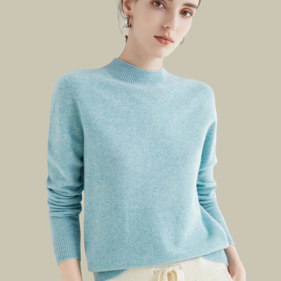 Paige | Women’s Classic Wool Blend Mock Neck Sweater