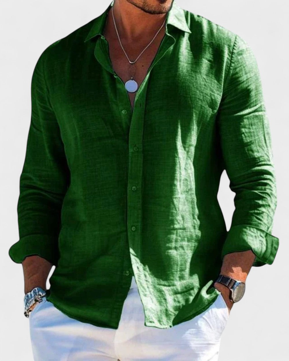 Morgan | Elegant Linen Shirt - Refined