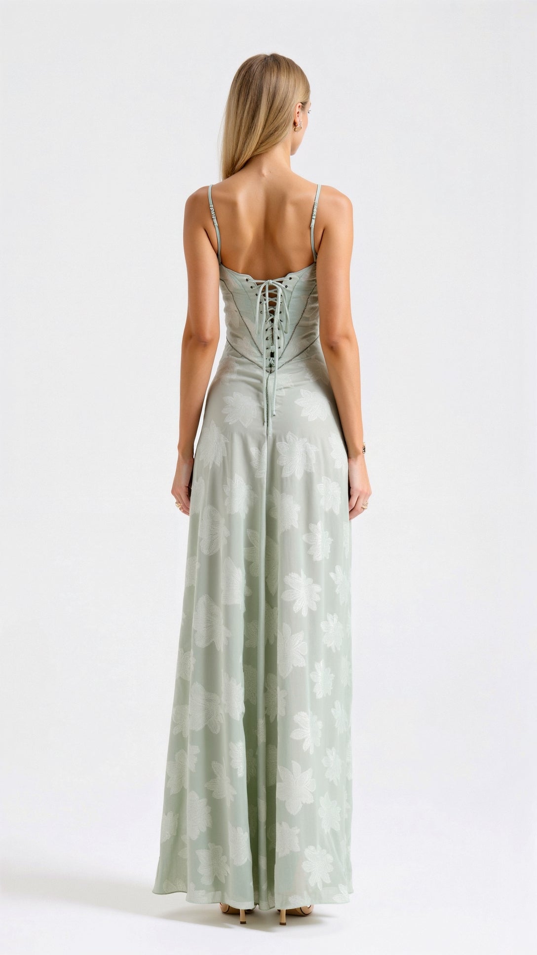 Claire | Slip Maxi Dress - Floral Print Cotton