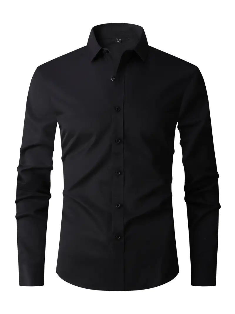 Oliver | Slim Fit Shirt - Blue Cotton