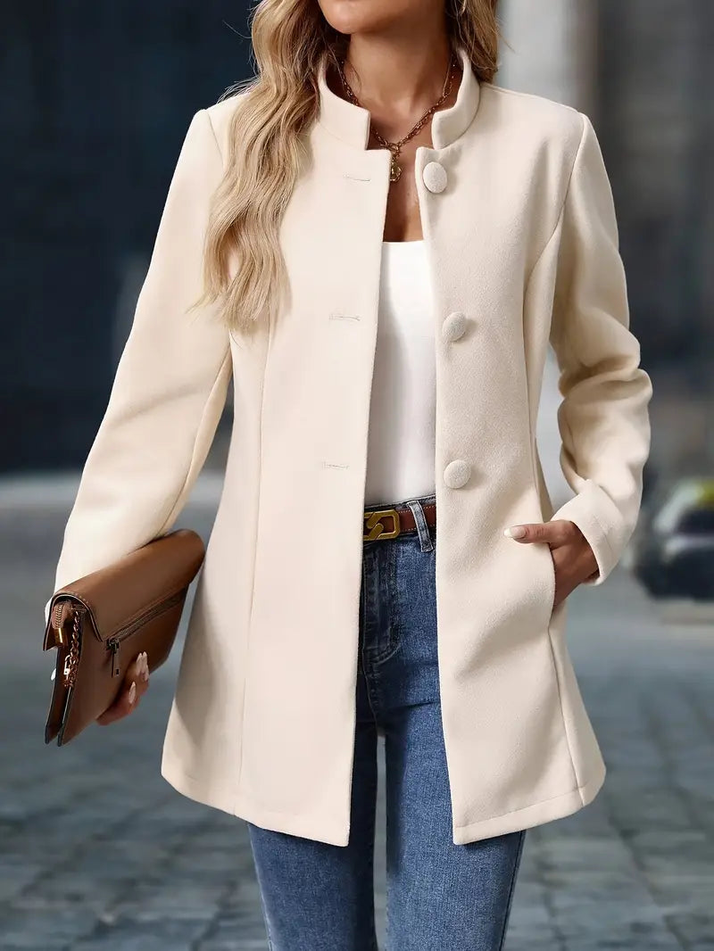 Ashley | Women’s Long Button-Up Autumn Coat