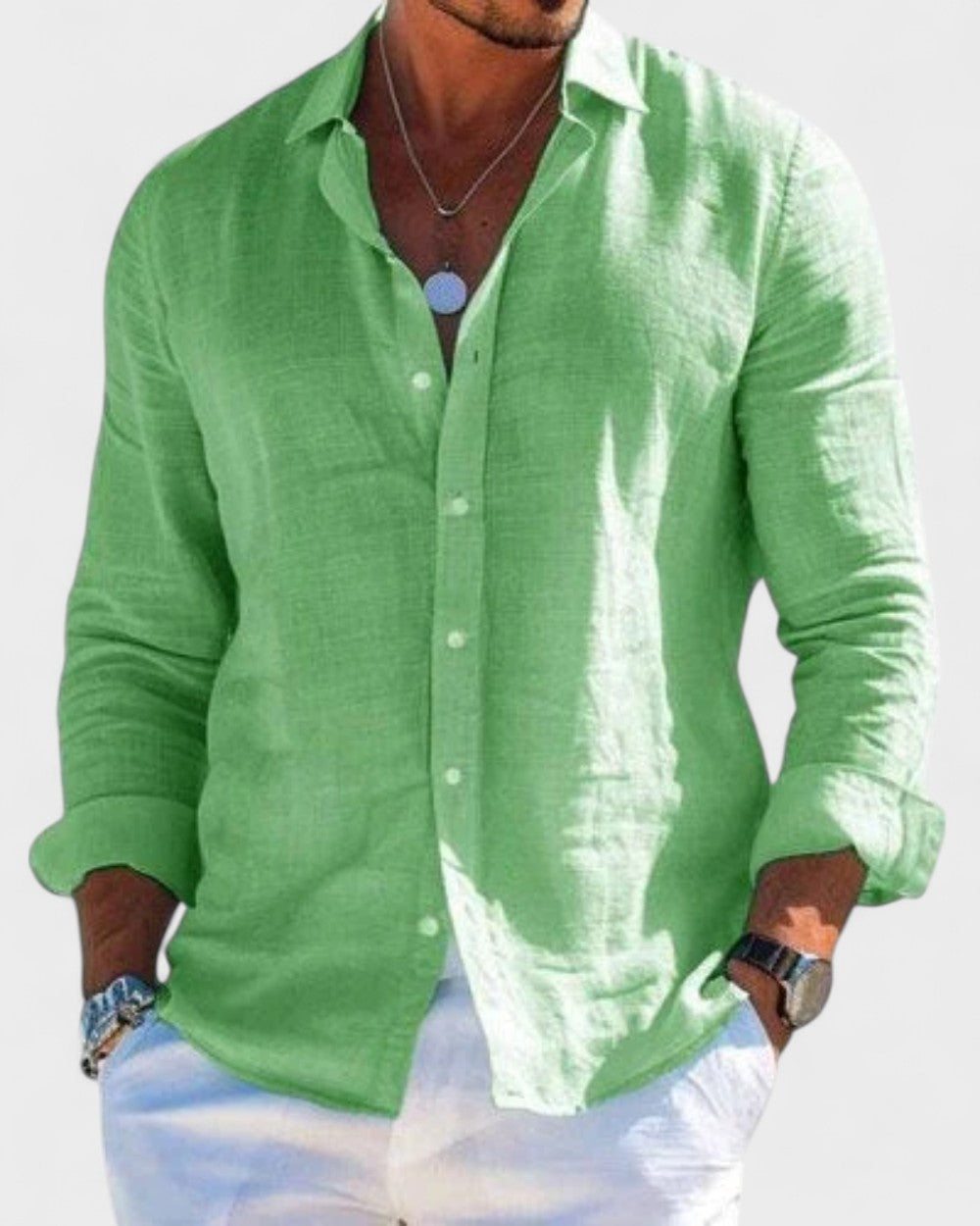 Morgan | Elegant Linen Shirt - Refined