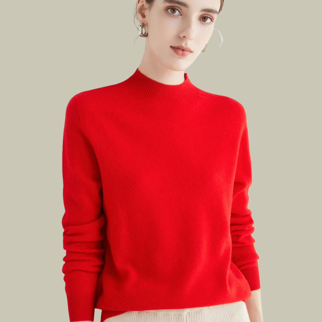 Paige | Women’s Classic Wool Blend Mock Neck Sweater