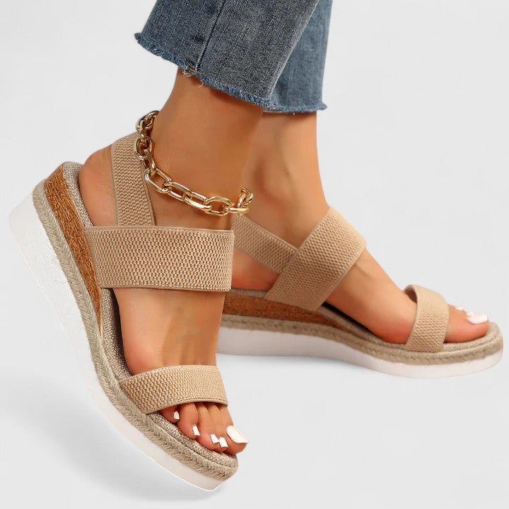Merill | Orthopedic Sandals - Black Leather