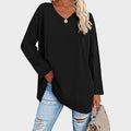 Elke | Loose Top V-Neck - White