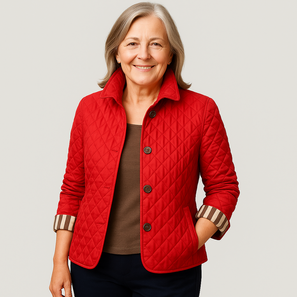 Verity | Casual Quilted Jacket - Black Cotton