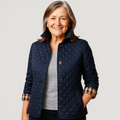 Verity | Casual Quilted Jacket - Black Cotton