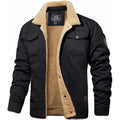 Oliver | Men's Sherpa-Lined Winter Jacket - Warm Black