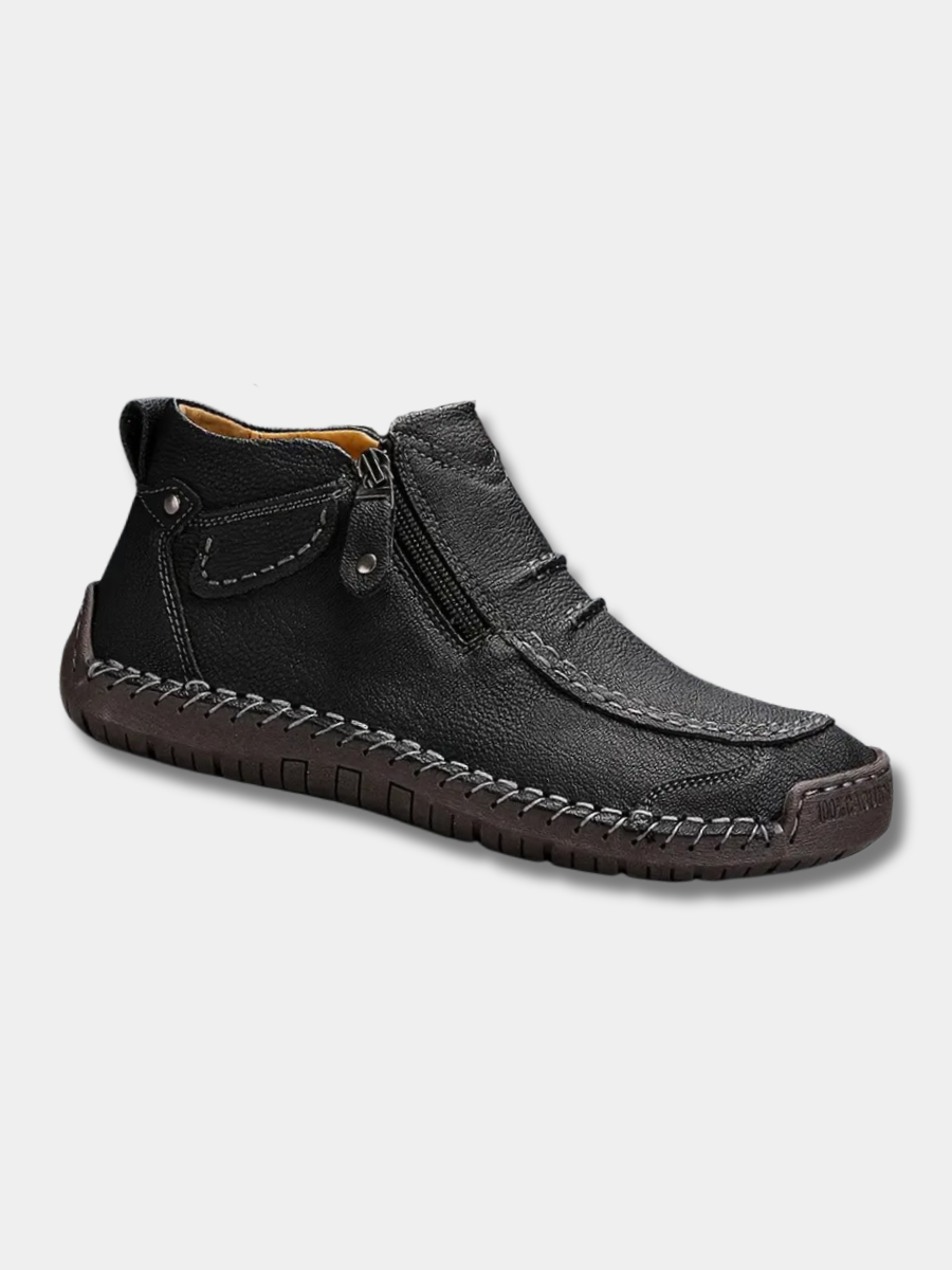 Zack | Ergonomic Orthopedic Shoes - Black Leather