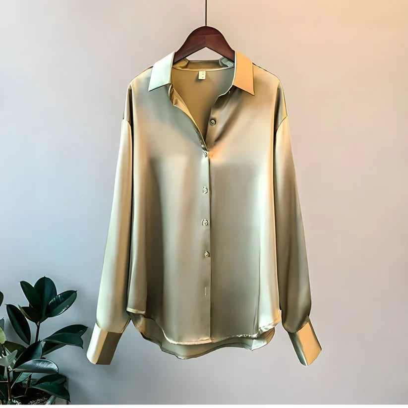 Sienna | Silk Blouse - Cream