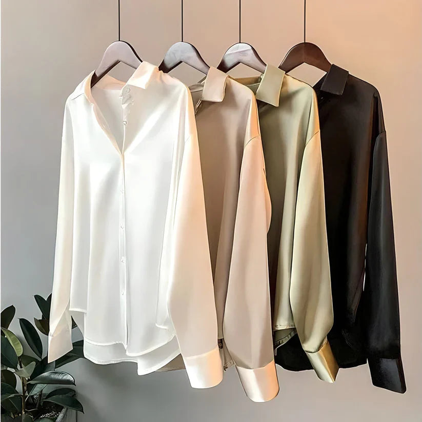 Sienna | Silk Blouse - Cream