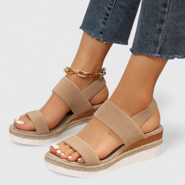 Merill | Orthopedic Sandals - Black Leather