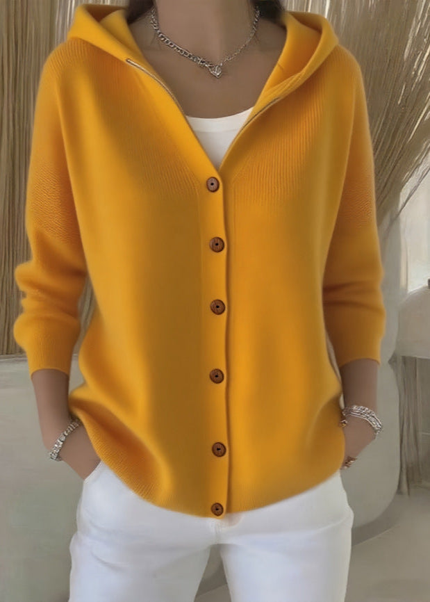 Zoey | Elegant Cardigan - Cashmere Blend - Light Grey