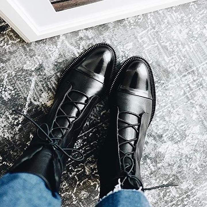 Danielle | Women’s Lace-Up Leather Ankle Boots