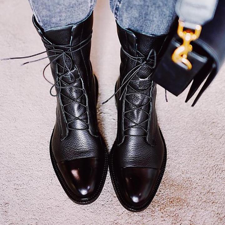 Danielle | Women’s Lace-Up Leather Ankle Boots