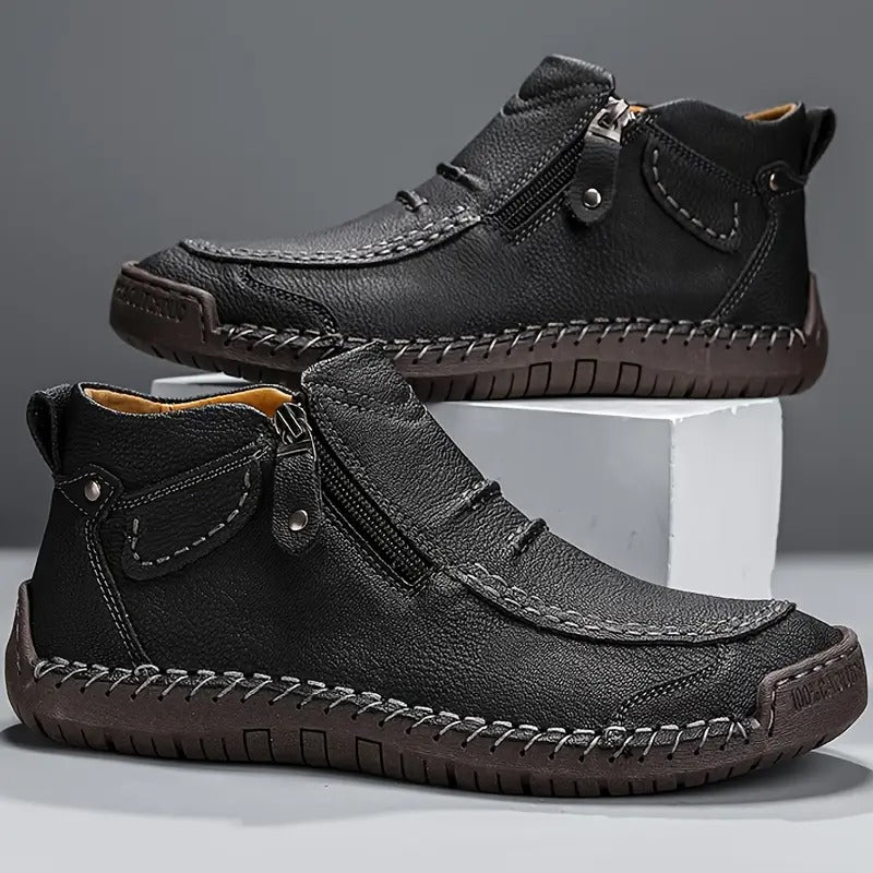 Zack | Ergonomic Orthopedic Shoes - Black Leather