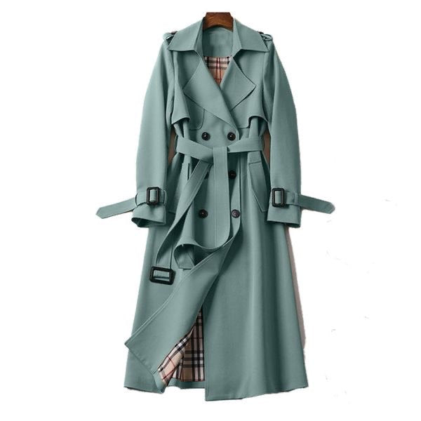 Amira | Classic Trench Coat with Belt - Winter - Beige