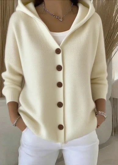 Zoey | Elegant Cardigan - Cashmere Blend - Light Grey